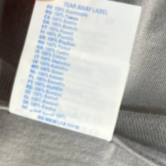 Port & Company Tshirt I Will Arise And Go Now Mens Medium Gray Innisfree - Picture 9 of 9